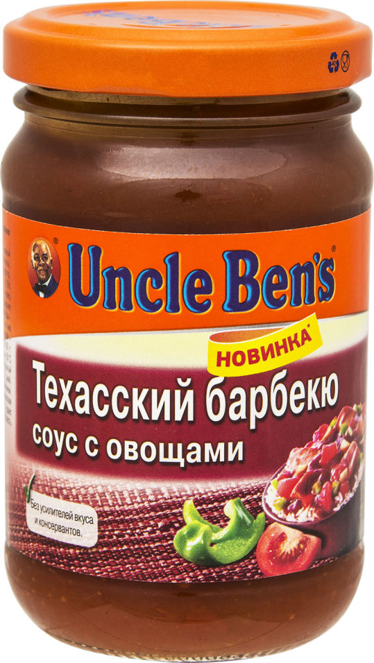 Соус Uncle Bens Техасский барбекю с овощами 210г