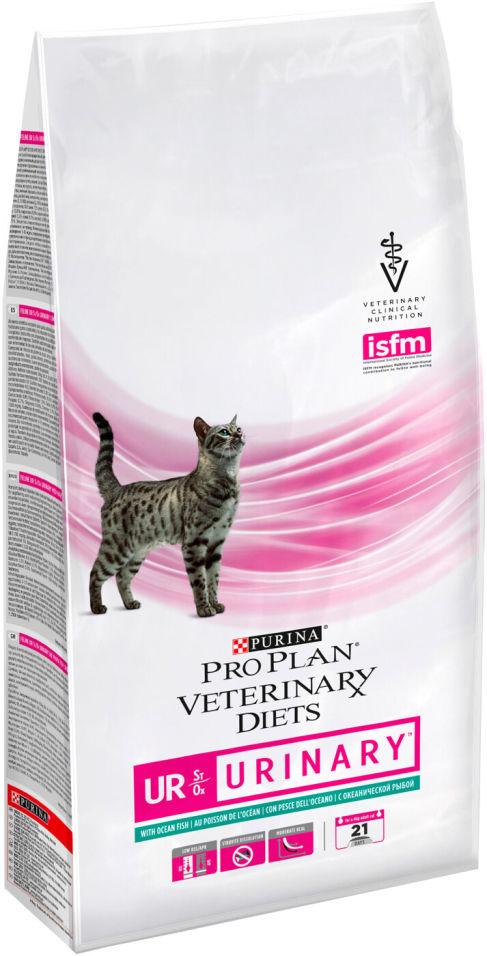 Сухой корм для кошек Pro Plan Veterinary diets UR при болезнях нижних отделов мочевыводящих путей с рыбой 1.5кг Сухой корм для кошек Pro Plan Veterinary diets UR при болезнях нижних отделов мочевыводящих путей с рыбой 1.5кг