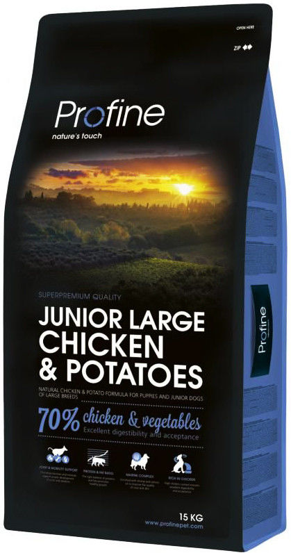 Сухой корм для щенков Profine Junior Large Курица 15кг Сухой корм для щенков Profine Junior Large Курица 15кг