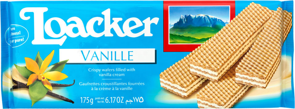 Вафли Loacker Vanille 175г