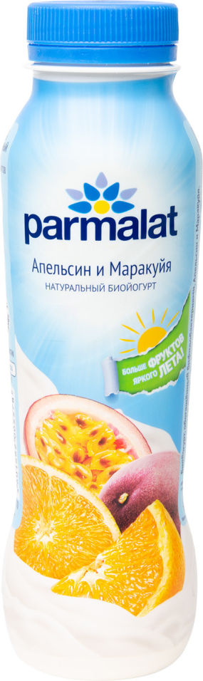 Биойогурт питьевой Parmalat Апельсин и Маракуйя 1.5% 290г