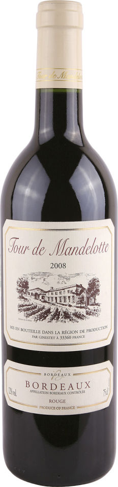Отзывы о Вине Tour de Mandelotte Bordeaux красном сухом 12.5% 0.75л