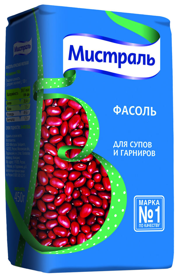 Фасоль Мистраль красная для супов и гарниров 450г - купить с доставкой ...