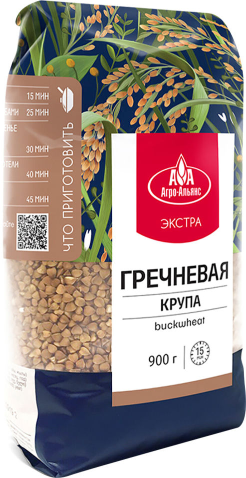 Гречка Агро-Альянс Элитная Экстра 900г Гречка Агро-Альянс Элитная Экстра 900г