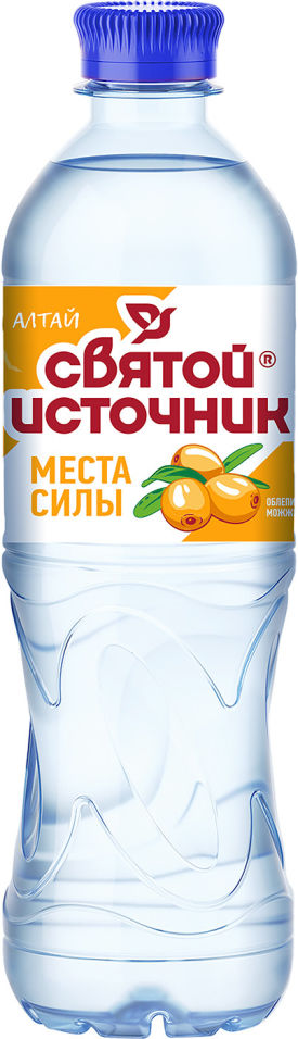 Вода Святой Источник Места силы Алтай со вкусом облепихи жимолости и экстрактом можжевельника негазированная 500мл 37₽