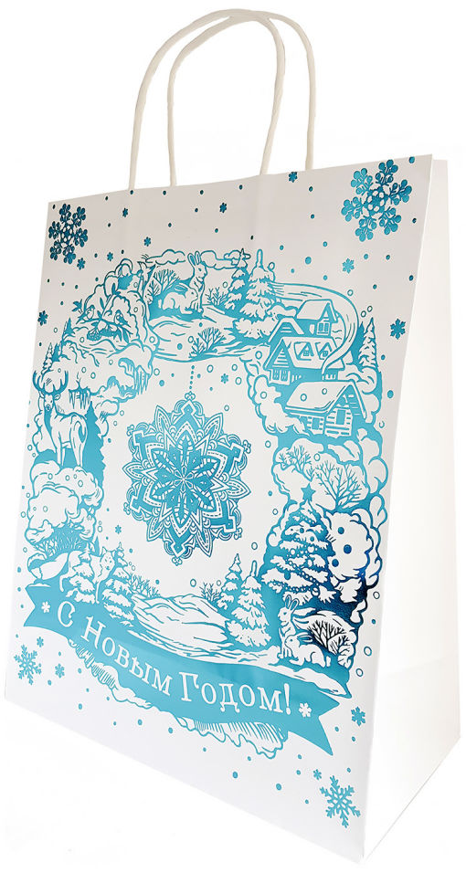 Пакет подарочный Magic Pack Волшебная снежинка 17.8*22.9*9.8см