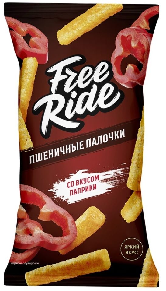 Палочки Free Ride пшеничные со вкусом паприки 40г