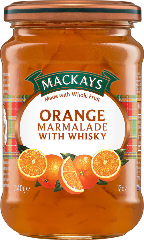 Десерт Mackays Апельсиновый с виски 340г