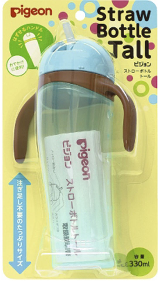 Поильник Pigeon высокий с трубочкой голубой 9 1775₽