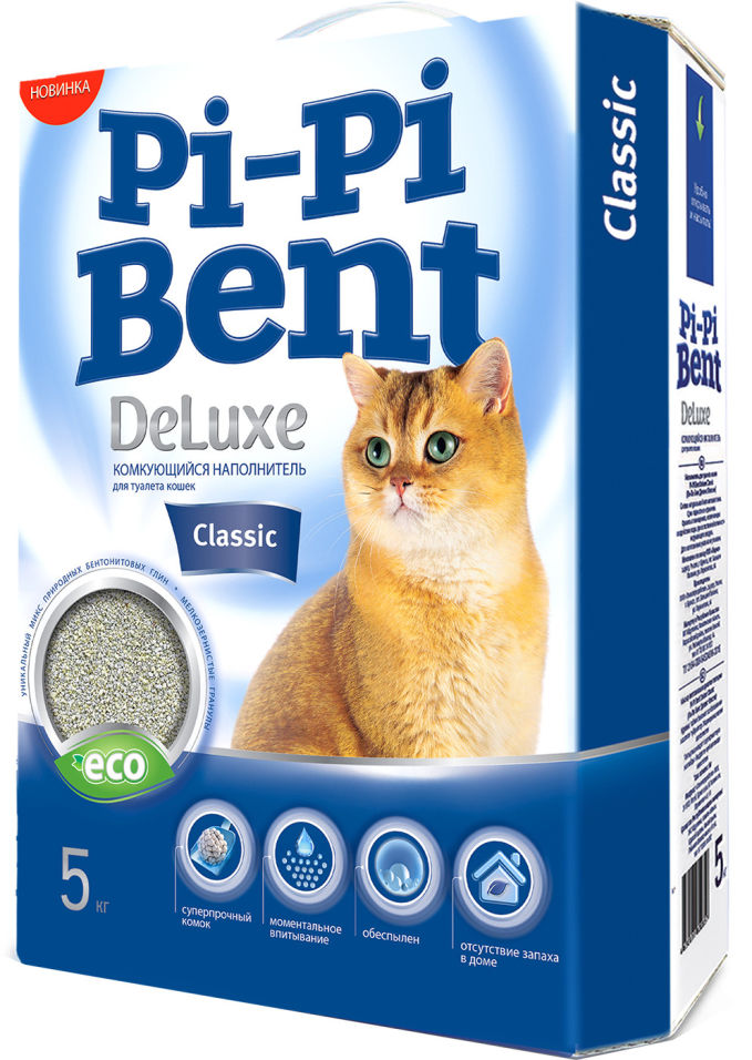 Наполнитель Pi-Pi Bent DeLuxe Classic 5кг Наполнитель Pi-Pi Bent DeLuxe Classic 5кг