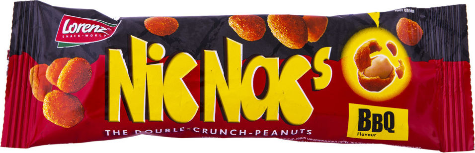 Арахис Lorenz Nic Nacs в хрустящей оболочке со вкусом Барбекю 35г