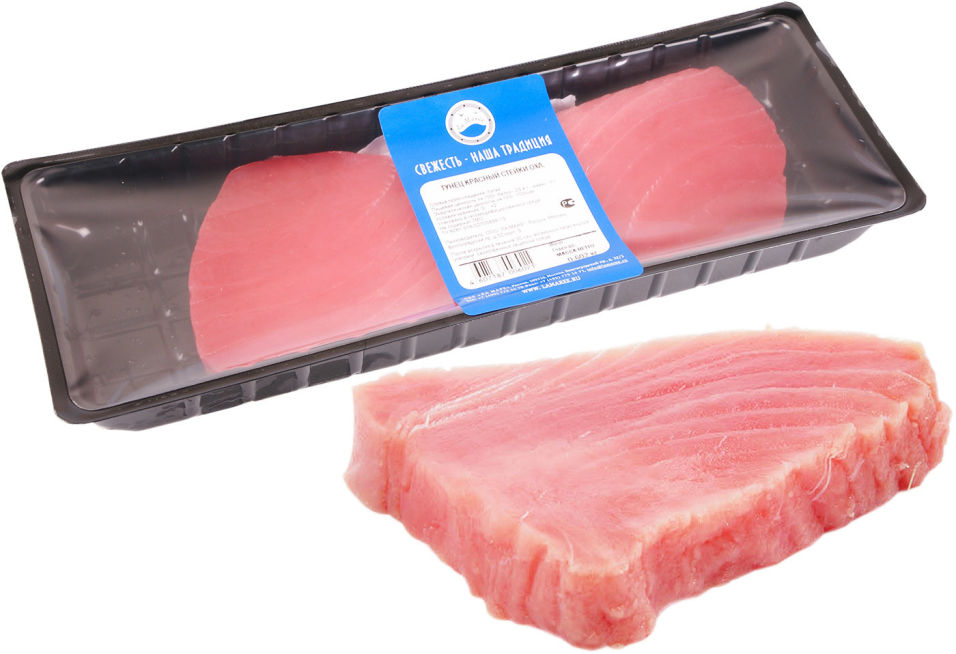 Тунец Ла Маре красный стейки охлажденный 0.5-0.8кг