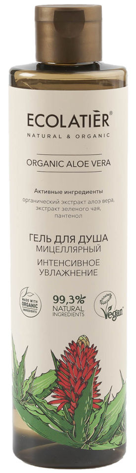 Гель для душа Ecolatier Organic Aloe Vera Интенсивное увлажнение 350мл 196₽