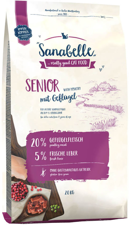 Сухой корм для кошек Sanabelle Senior 2кг