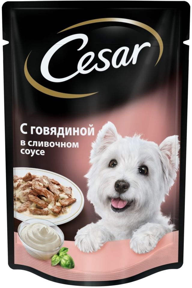 Корм для собак Cesar говядина в сливочном соусе 85г Корм для собак Cesar говядина в сливочном соусе 85г