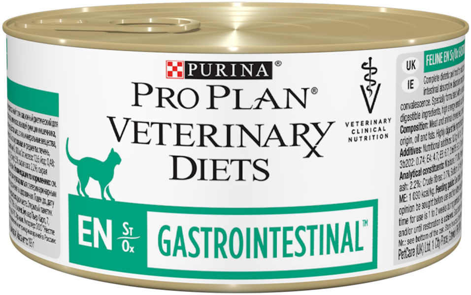 Корм для кошек Pro Plan Veterinary Diets EN при патологии ЖКТ 195г Корм для кошек Pro Plan Veterinary Diets EN при патологии ЖКТ 195г