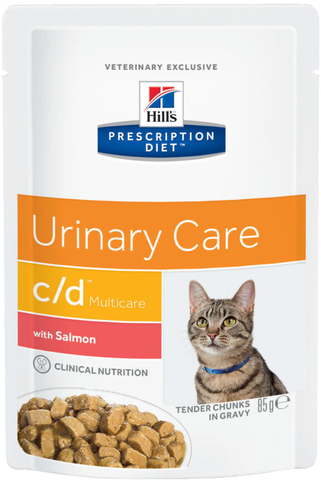 Корм для кошек Hills Prescription Diet при лечении и профилактики МКБ с лососем 85г Корм для кошек Hills Prescription Diet при лечении и профилактики МКБ с лососем 85г