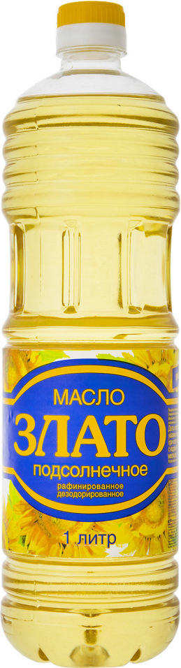 Масло подсолнечное Злато 1л