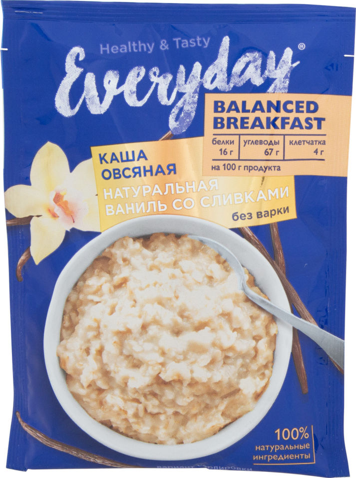 Каша Everyday Ваниль со сливками 40г