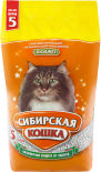 Наполнитель для кошачьего туалета Сибирская кошка Бюджет впитывающий 5л Наполнитель для кошачьего туалета Сибирская кошка Бюджет впитывающий 5л