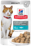 Влажный корм для стерилизованных кошек и кастрированных котов Hills Science Plan Sterilised Cat с форелью 85г Влажный корм для стерилизованных кошек и кастрированных котов Hills Science Plan Sterilised Cat с форелью 85г