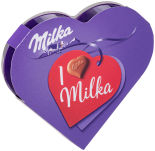 Конфеты Milka из молочного шоколада с молочной начинкой 44г