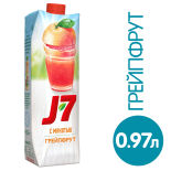 Нектар J-7 Грейпфрут с мякотью 970мл Нектар J-7 Грейпфрут с мякотью 970мл