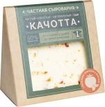 Сыр Частная Сыроварня Качотта с вялеными томатами и зеленью 50% 260г Сыр Частная Сыроварня Качотта с вялеными томатами и зеленью 50% 260г