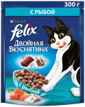 Сухой корм для кошек Felix двойная вкуснятина с рыбой 300г