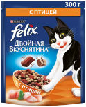Сухой корм для кошек Felix Двойная Вкуснятина с птицей 300г