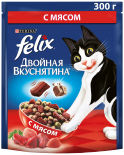 Сухой корм для кошек Felix Двойная Вкуснятина с мясом 300г