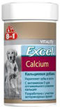 Витамины для собак 8 in 1 Excel Кальций 155 таблеток