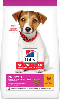 Сухой корм для щенков Hills Science Plan Puppy Mini для мелких пород с курицей 1.5кг