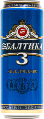 Пиво Балтика №3 Классическое 4.8% 0.45л