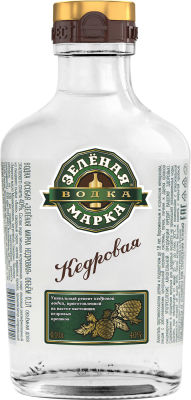 Водка Зеленая марка Кедровая 40% 0.1л