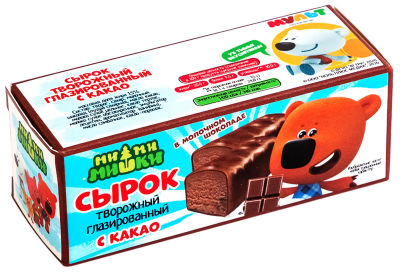 Сырок МиМиМишки Творожный глазированный с какао 40г