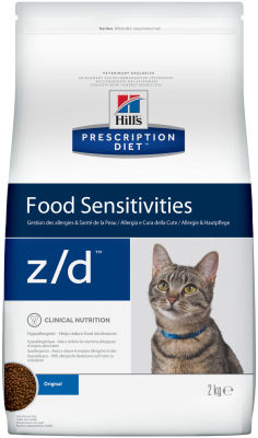 Сухой корм для кошек Hills Prescription Diet z/d при пищевой аллергии 2кг