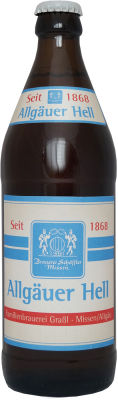 Пиво Allgauer Hell 4.9% 0.5л