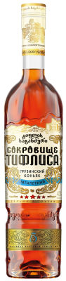 Коньяк Сокровище Тифлиса 5 лет 40% 0.5л