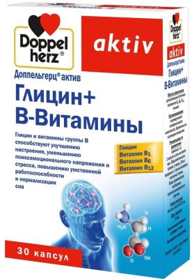 БАД Doppelherz Актив Глицин+В-витамины 30 капсул