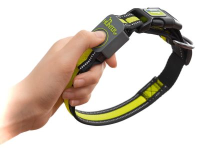 Ошейник Hunter LED Manoa Glow S желтый 45-50*2.5см