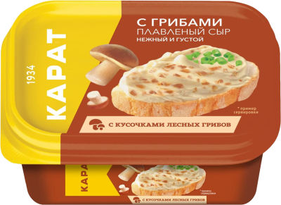 Сыр плавленый Карат с Грибами 45% 400г