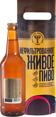 Пиво Макарий Живое 4% 0.5л