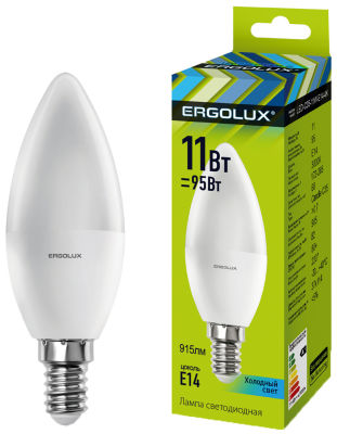 Лампа светодиодная Ergolux LED E14 11Вт
