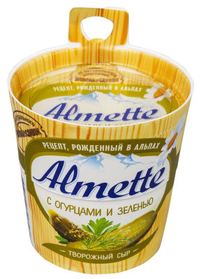 Сыр творожный Almette с огурцами и зеленью 60% 150г