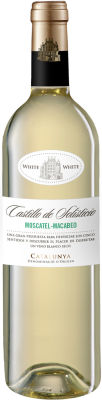 Вино Castillo de Solisticio Moscatel-Macabeo белое сухое 12% 0.75л